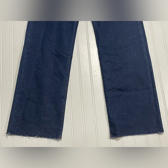NWT Judy Blue High Waist Raw Hem Vintage & Back Darts Detail Straight Leg Jeans - Picture 9 of 14